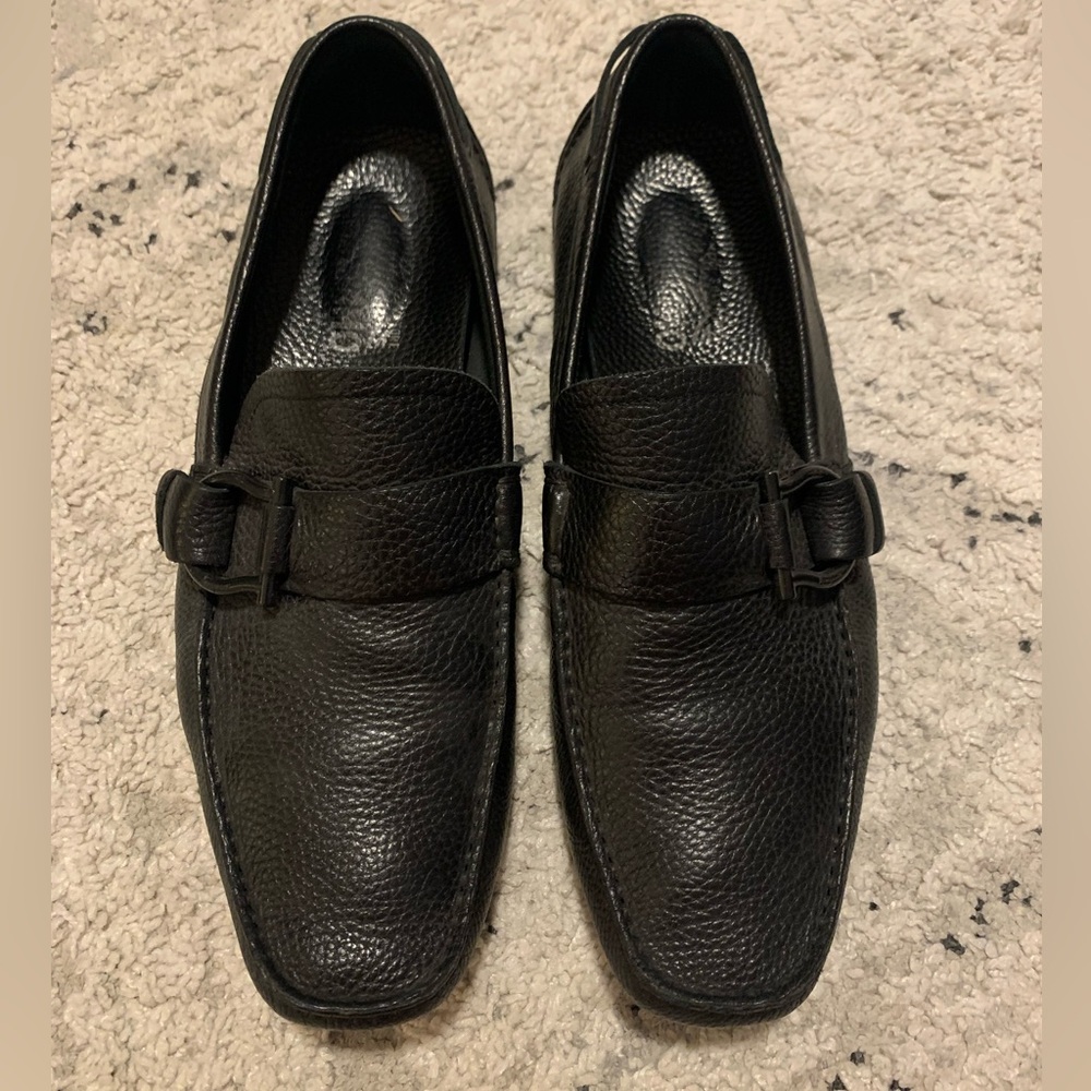 Ferragamo Men’s Driver Loafers with ornament
